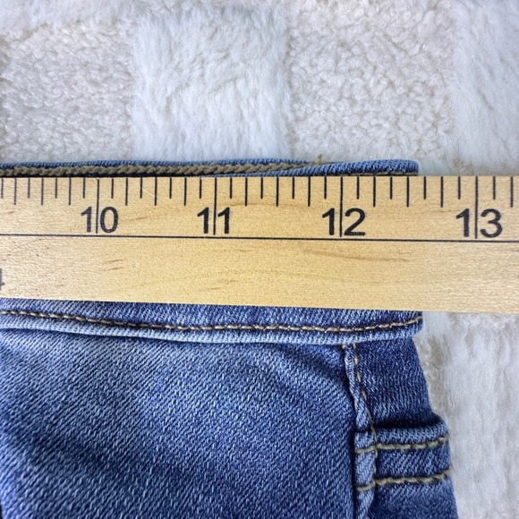 Judy Blue Womens Distressed Skinny Jeans Frayed Hem Medium Wash - Picture 6 of 14